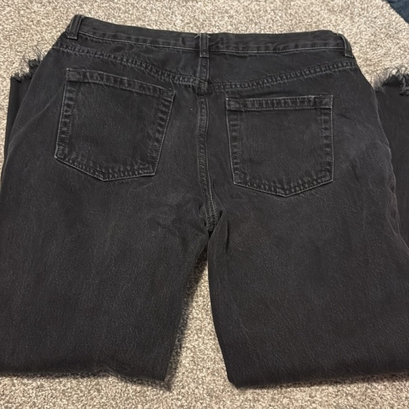 We The Free Black Cropped Jeans with Frayed Hem - Picture 7 of 7